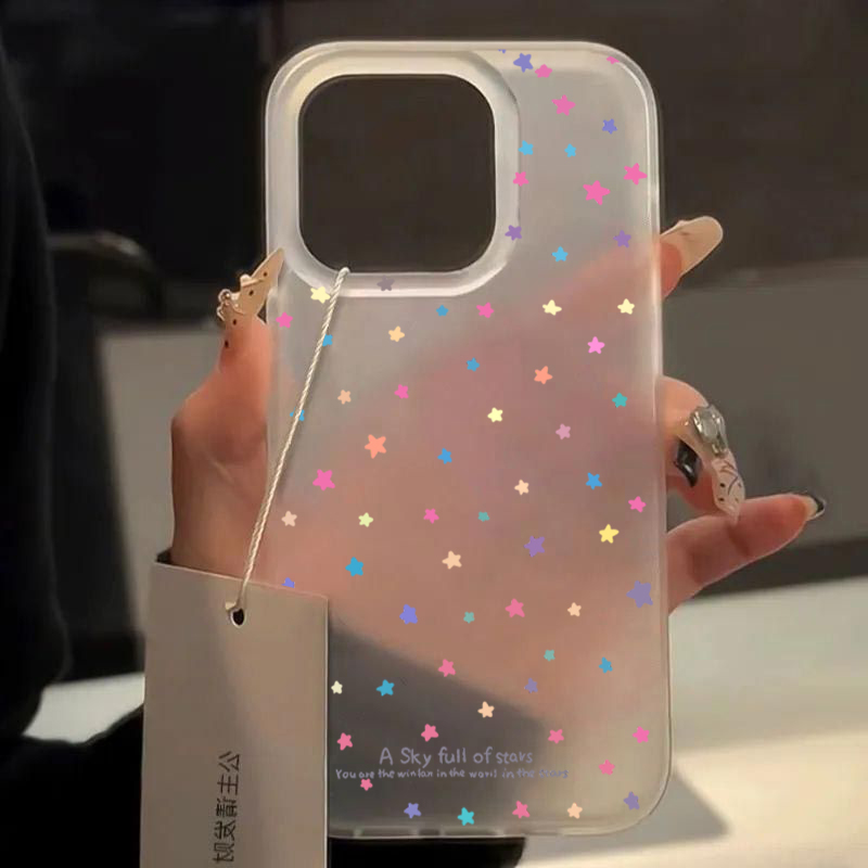 Phone Cases Pinterest - Renkli Yıldızlı Telefon Kılıfı iPhone 17