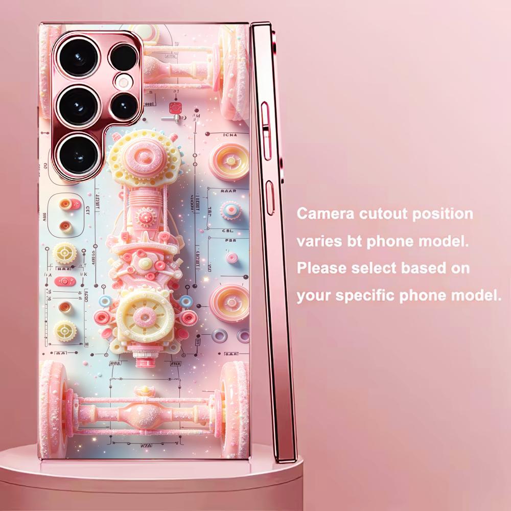 Phone Cases Quad Lock - Pembe Şeker Mekanik telefon kılıfı s26