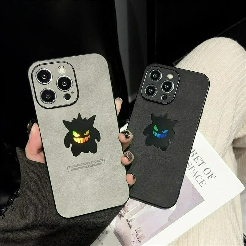 Phone Cases Online - Karikatür Anime Gengar Deri Dokulu Lazer
