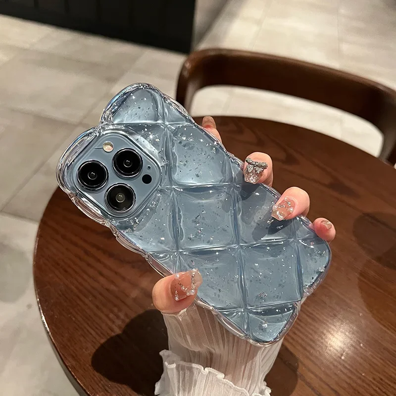 Phone Cases Pinterest - Lüks pırıltılı darbeye temizle kılıf iphone