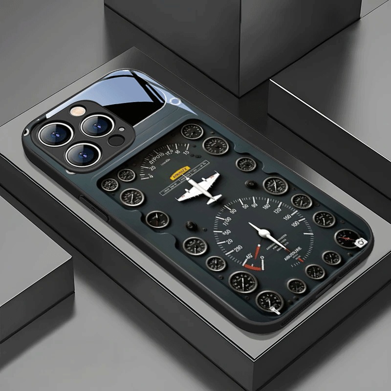 Phone Cases Aviation - Sıcak Retro Havacılık Temalı Cam Telefon