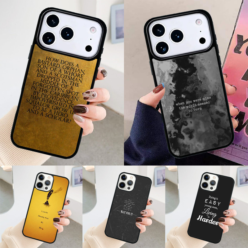 Phone Cases Hamilton - Hamilton Müzikal Şarkı Sözleri Telefon Kılıfı