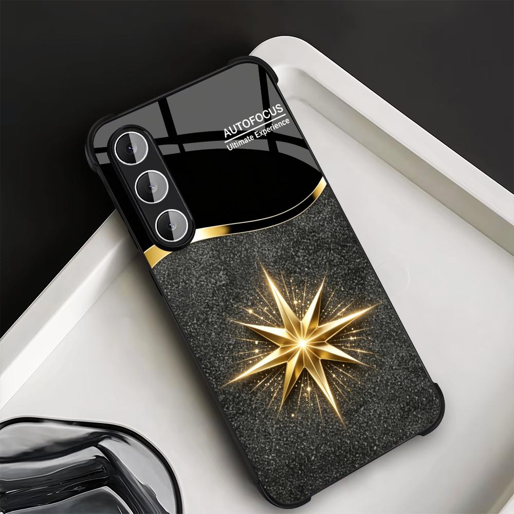 Phone Cases Quad Lock - Siyah Parlak Altın Yıldızlı telefon kılıfı