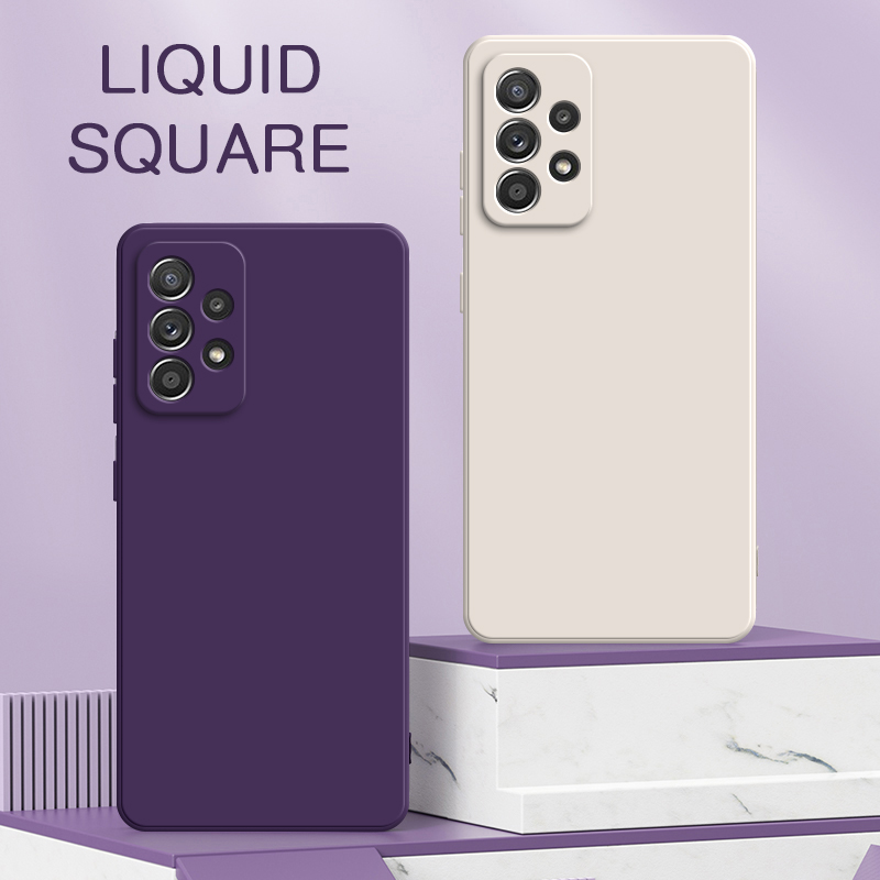Phone Cases On Sale - Orijinal Kare Sıvı Silikon Kılıflar Samsung