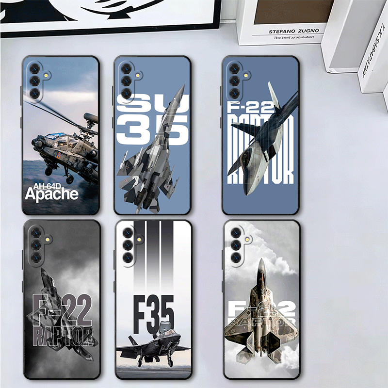 Phone Cases Aviation - Savaş Uçağı F-22 Raptor Havalı Yumuşak