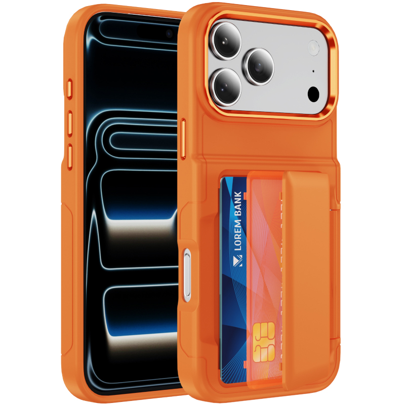 Phone Cases With Wallet On Back - Yeni Düz Renk Buzlu PC Cüzdan