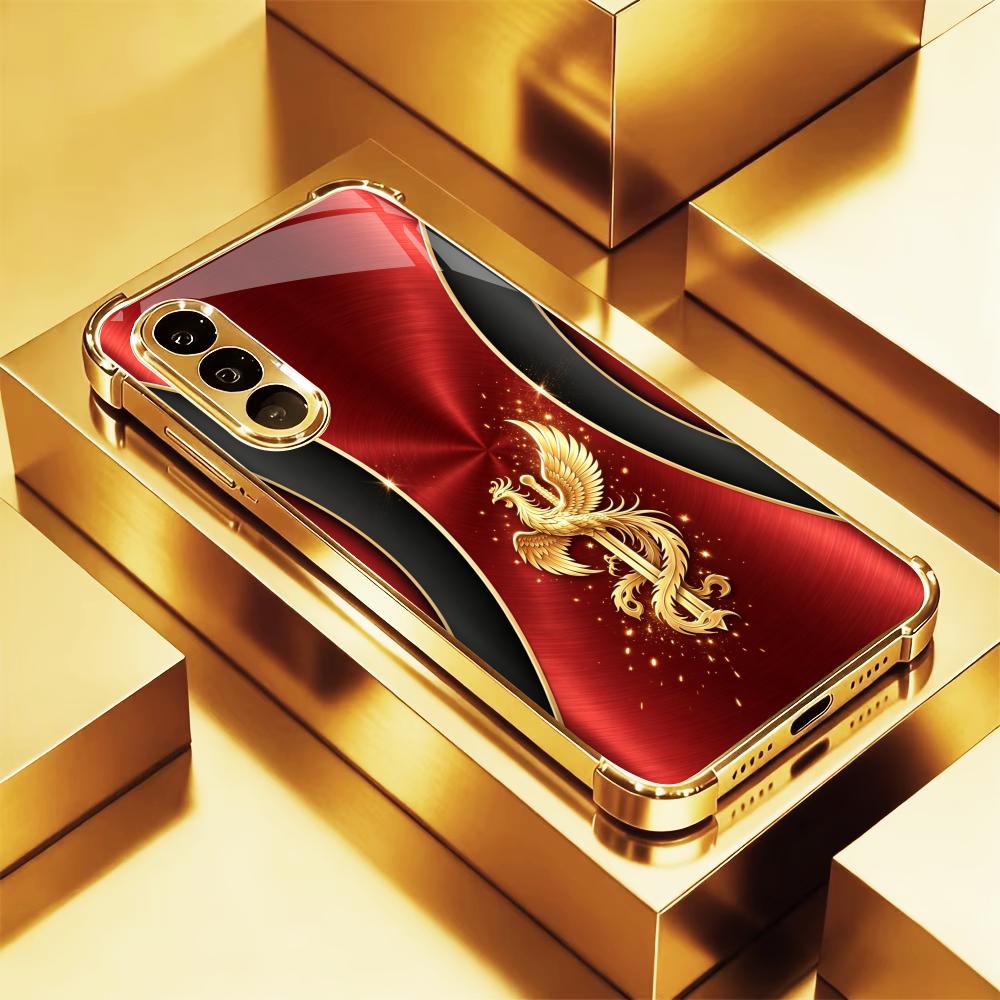 Phone Cases Quad Lock - Yeni Lüks Phoenix Baskılı telefon kılıfı