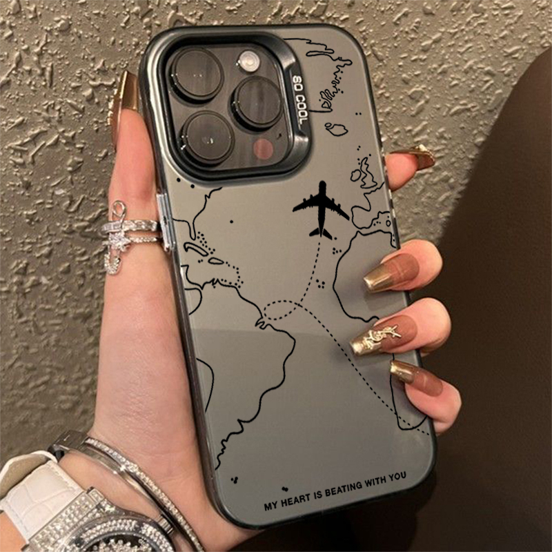 Phone Cases Dior - Seyahat İlhamı Uçak Rotası Tasarım TPU