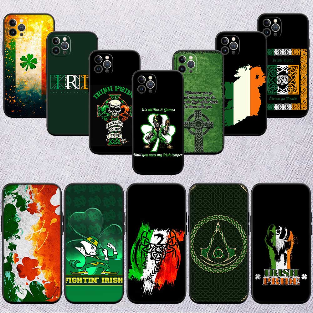 Phone Cases Ireland - HY13 İrlanda İrlanda bayraklı kabuklu telefon