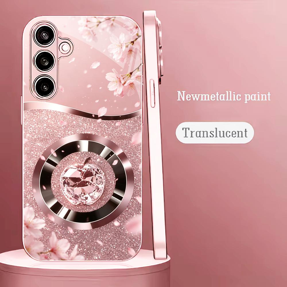 Phone Cases Quad Lock - Blossom Glitter Apple Moda telefon kılıfı