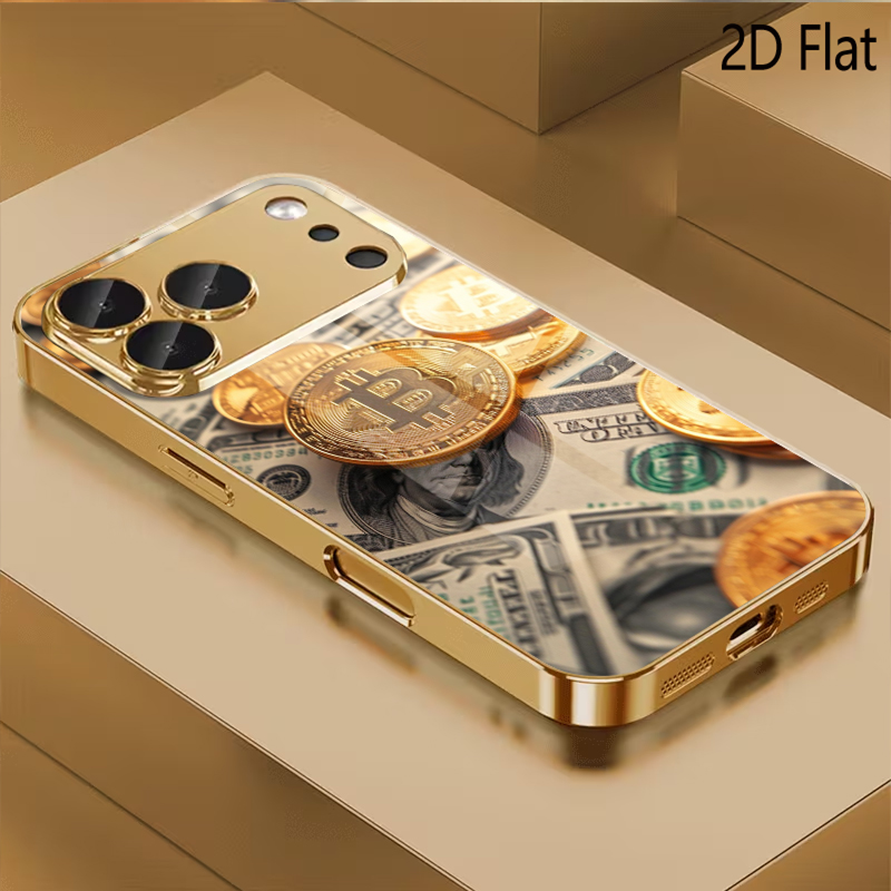 Phone Cases With Camera Cover - Bitcoin desenli temperli cam tasarım iPhone16