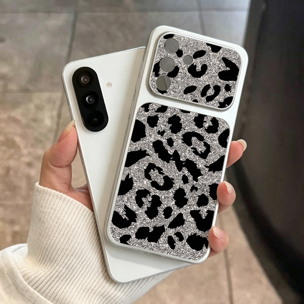 Phone Cases Leopard Print - Simli Leopar Desenli Telefon Kılıfı Samsung