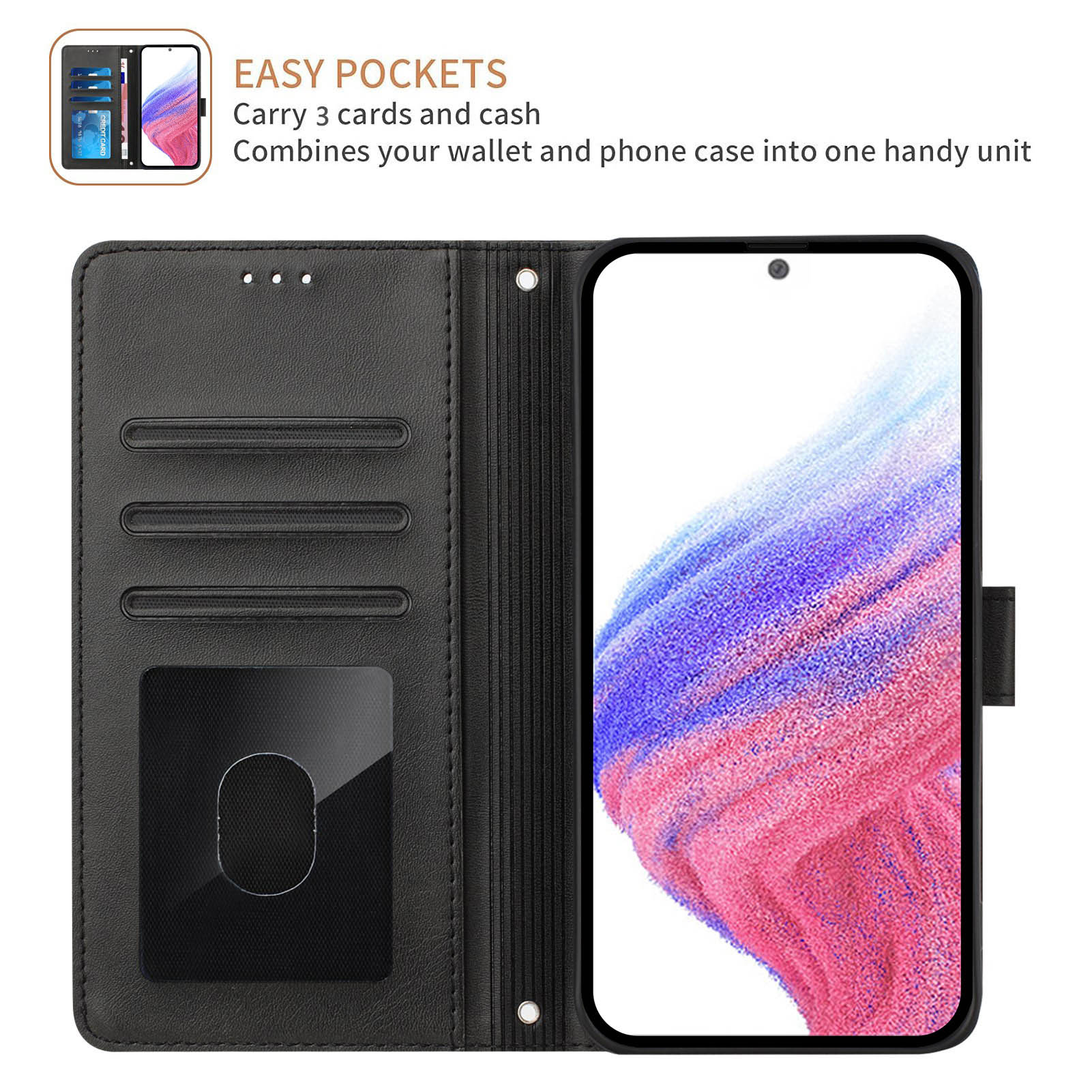 Samsung Galaxy A91 A71 A51 A41 - Phone Cases With Wallet On Back incelemesi ve fiyatı