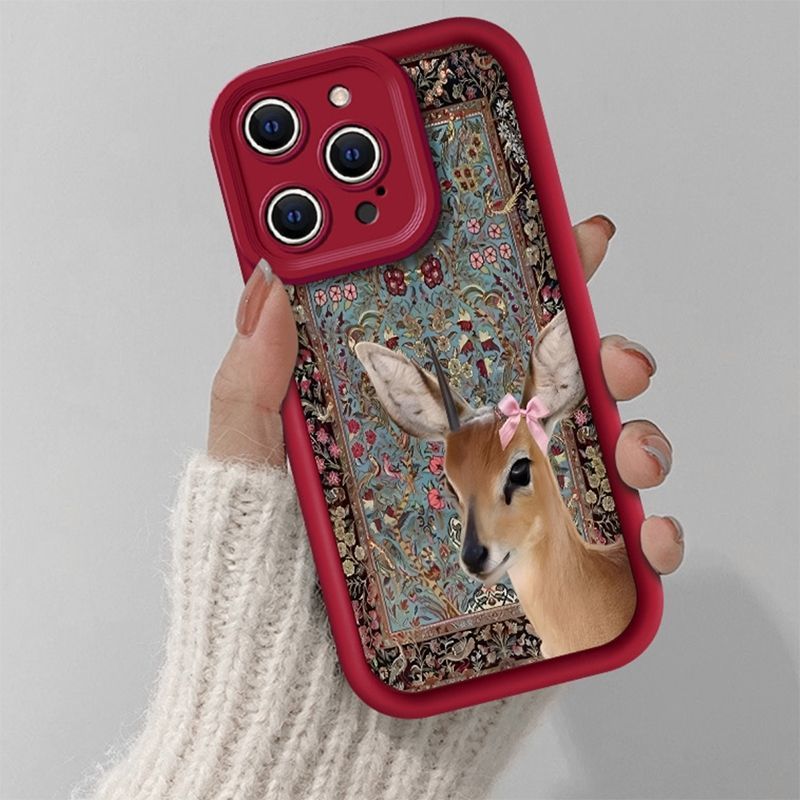 Şarap Kırmızısı Goblen Geyik D - Phone Cases Red Deer incelemesi ve fiyatı