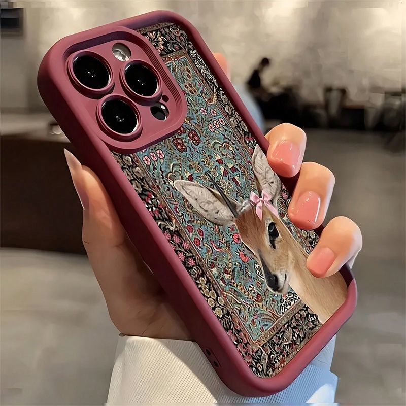 Şarap Kırmızısı Goblen Geyik D - Phone Cases Red Deer incelemesi ve fiyatı