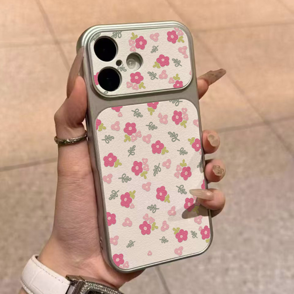 Lüks INS Çiçek Desenli Büyük P - Phone Cases With Camera Cover incelemesi ve fiyatı