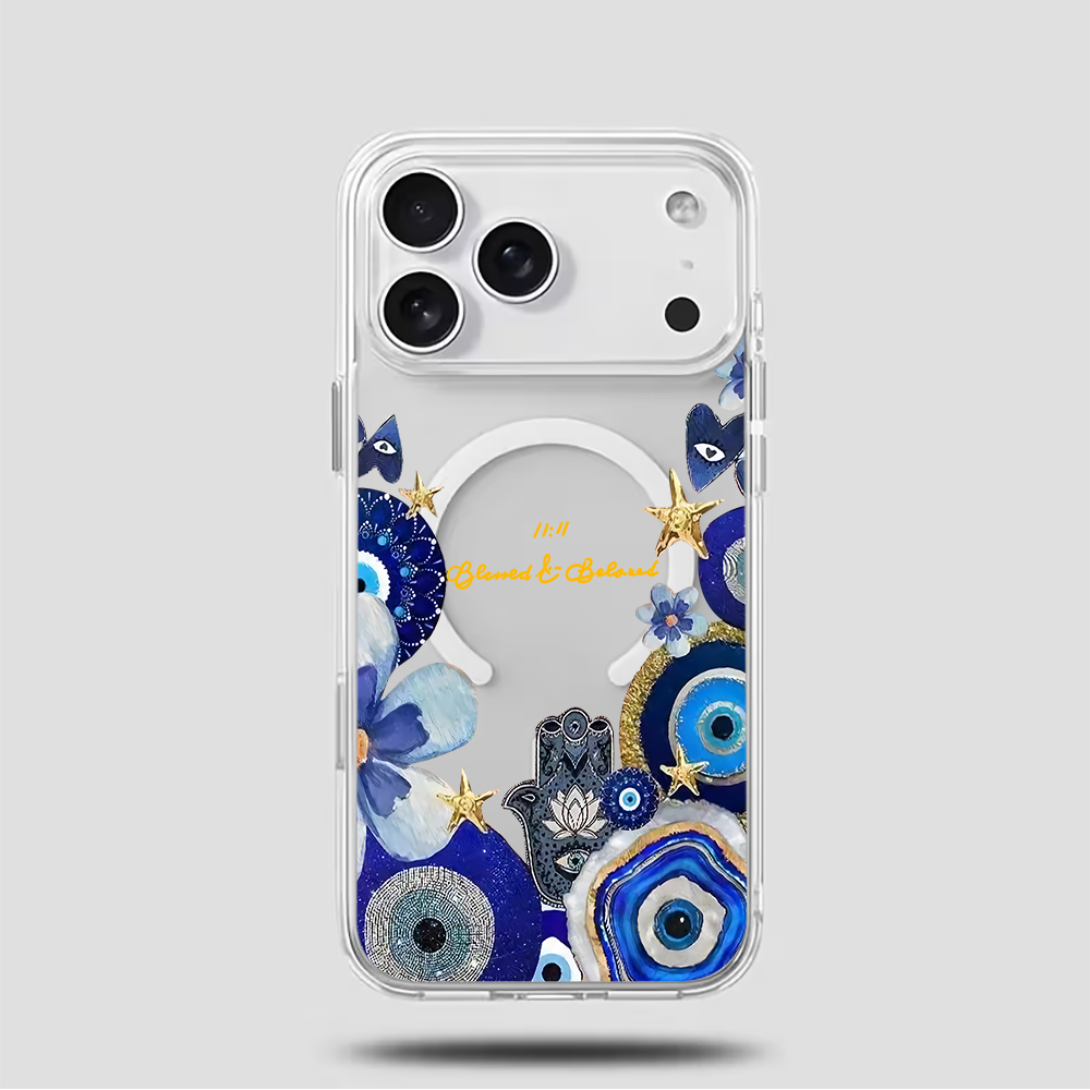 Mavi Nazar Boncuklu ve Çiçek D - Phone Cases Blue incelemesi ve fiyatı
