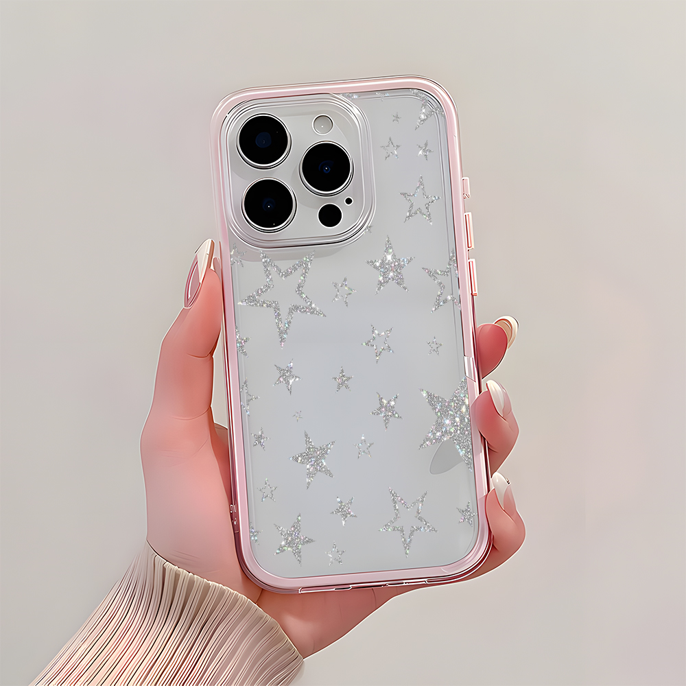 Simli Gümüş Yıldız Desenli Şef - Phone Cases Pinterest incelemesi ve fiyatı