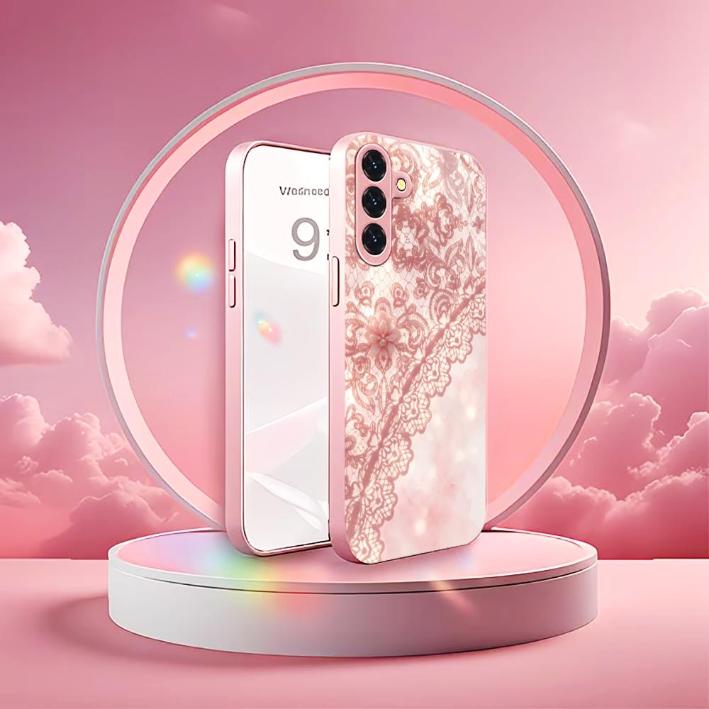 Zarif Pembe dantel desenli tel - Phone Cases Quad Lock incelemesi ve fiyatı
