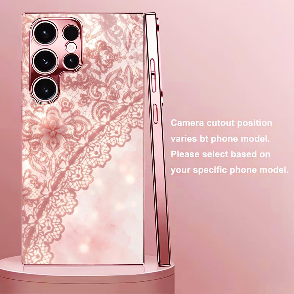 Zarif Pembe dantel desenli tel - Phone Cases Quad Lock incelemesi ve fiyatı