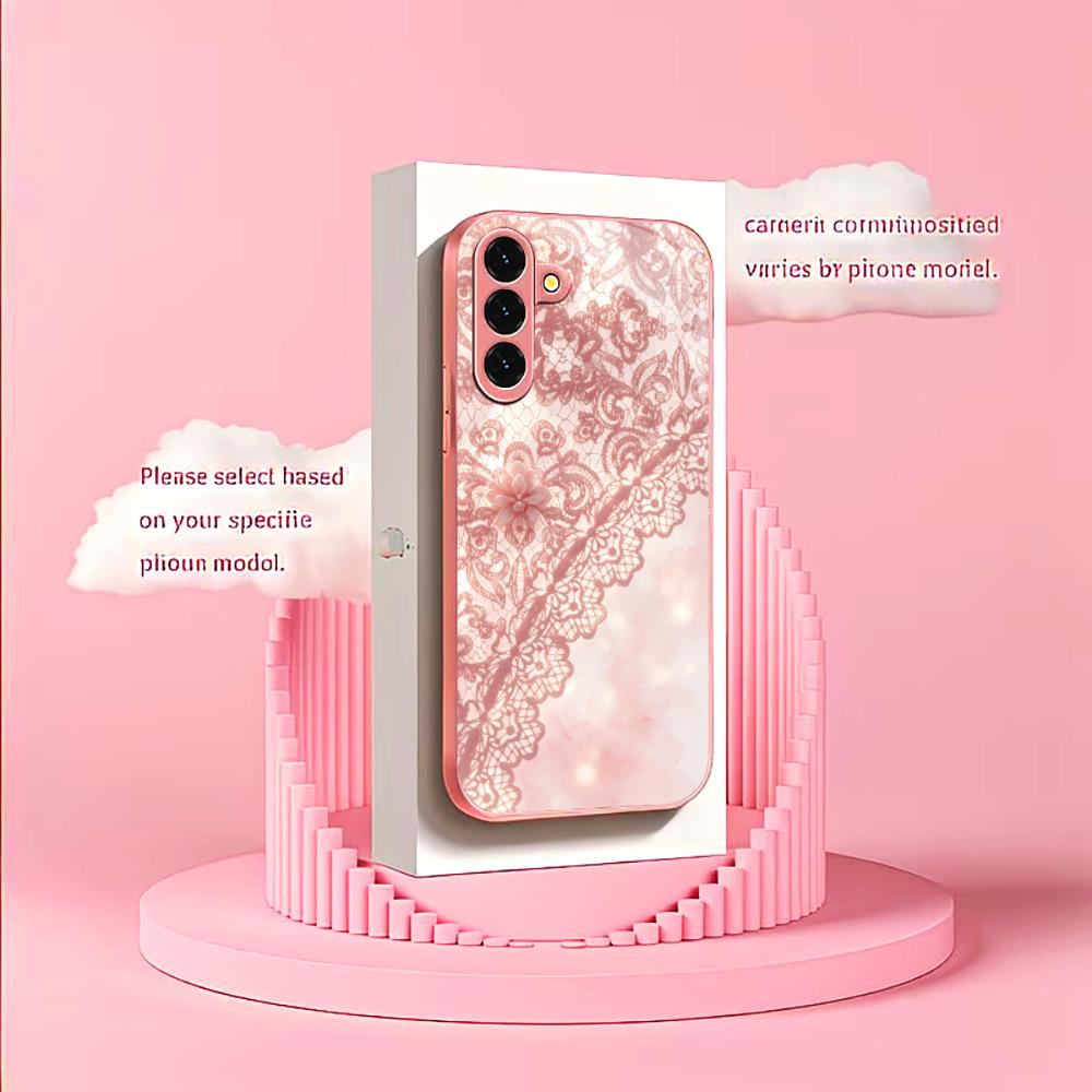 Zarif Pembe dantel desenli tel - Phone Cases Quad Lock incelemesi ve fiyatı