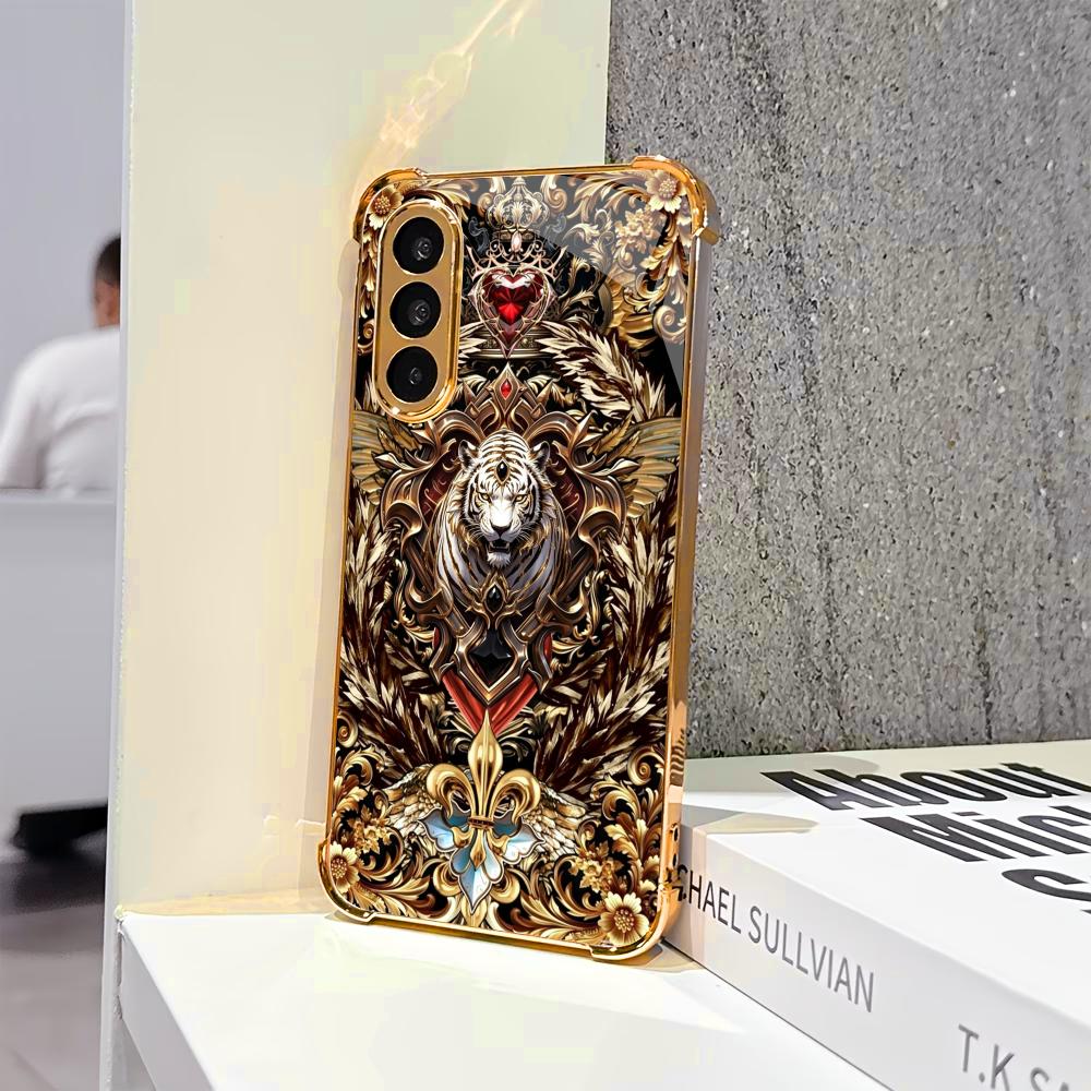Çiçekli Altın Kaplan desenli m - Phone Cases Quad Lock incelemesi ve fiyatı