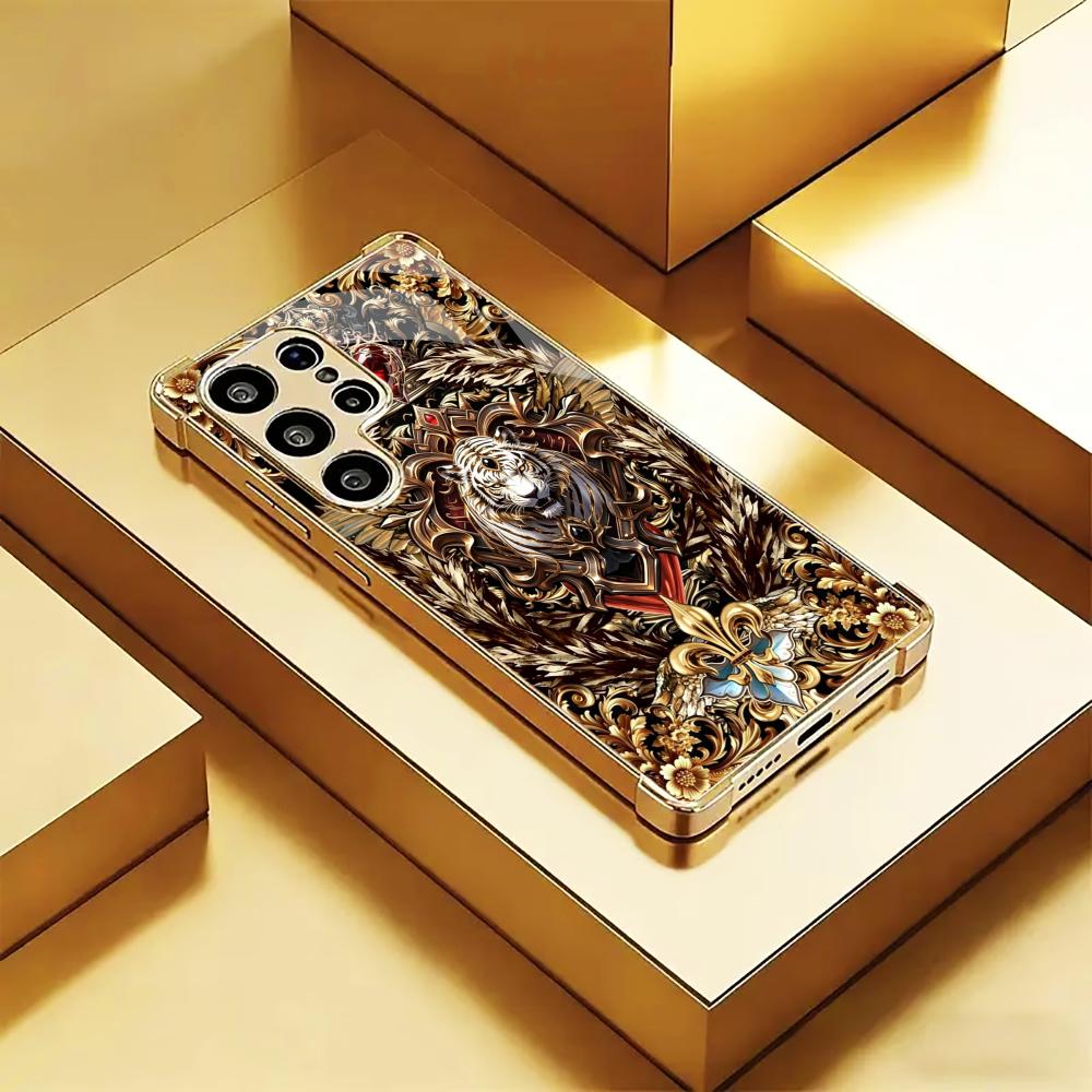 Çiçekli Altın Kaplan desenli m - Phone Cases Quad Lock incelemesi ve fiyatı