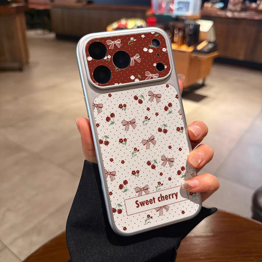 Tatlı Kiraz Fiyonklu Deri Tele - Phone Cases With Camera Cover incelemesi ve fiyatı