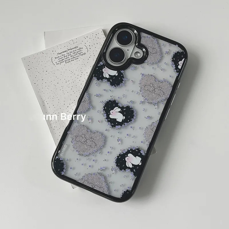 Kore Retro Kız Aşkı Tavşan Mor - Phone Cases Y2K incelemesi ve fiyatı