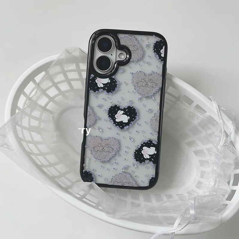 Kore Retro Kız Aşkı Tavşan Mor - Phone Cases Y2K incelemesi ve fiyatı