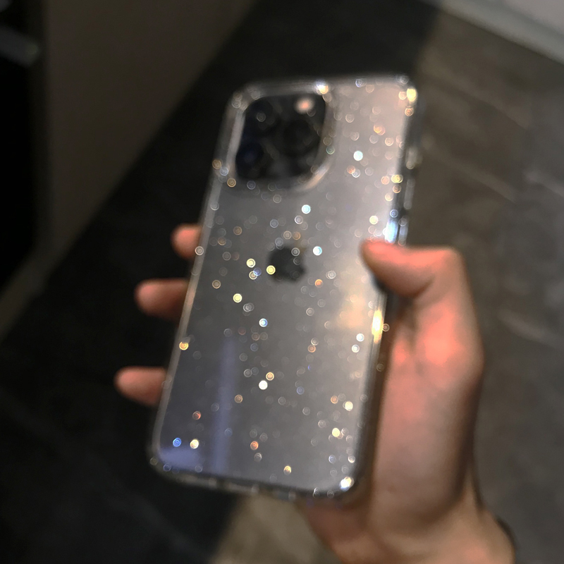 Şeffaf Basit Glitter Telefon K - Phone Cases Y2K incelemesi ve fiyatı