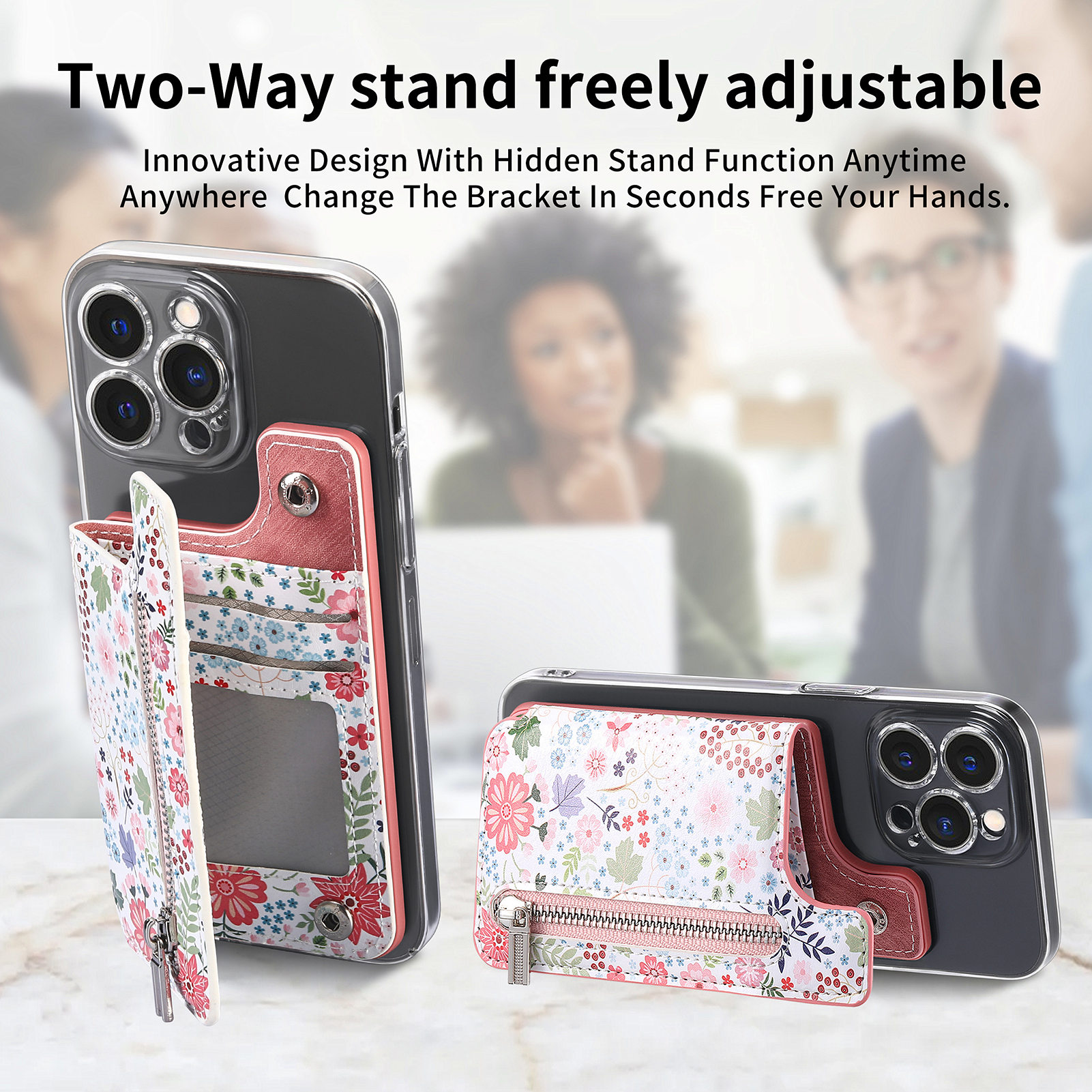1 adet çiçek boyalı telefon kı - Phone Cases With Wallet On Back incelemesi ve fiyatı