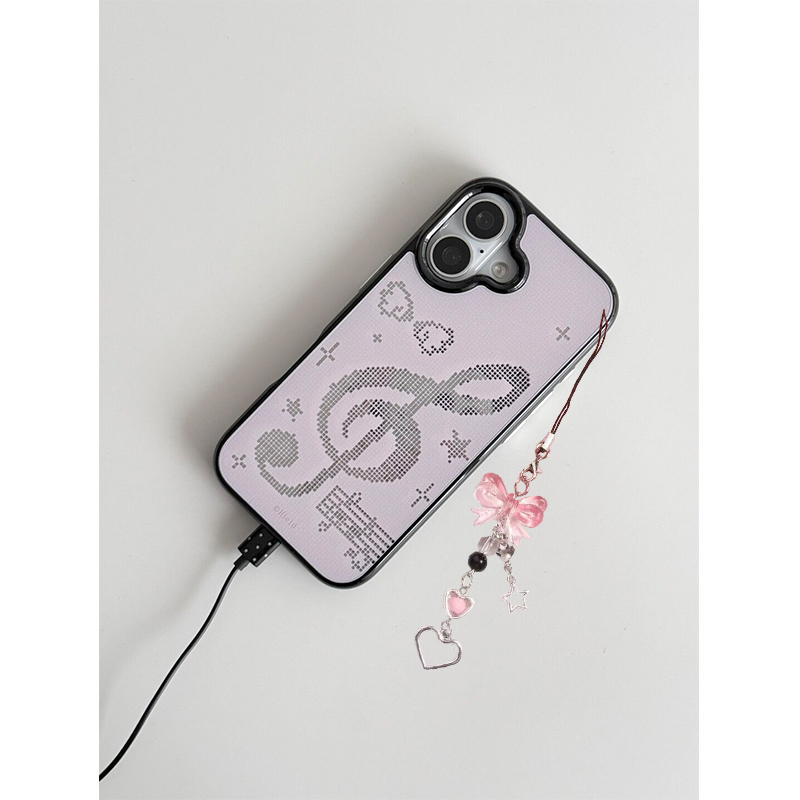 Kore Pembe Mozaik Nota Desenli - Phone Cases Y2K incelemesi ve fiyatı