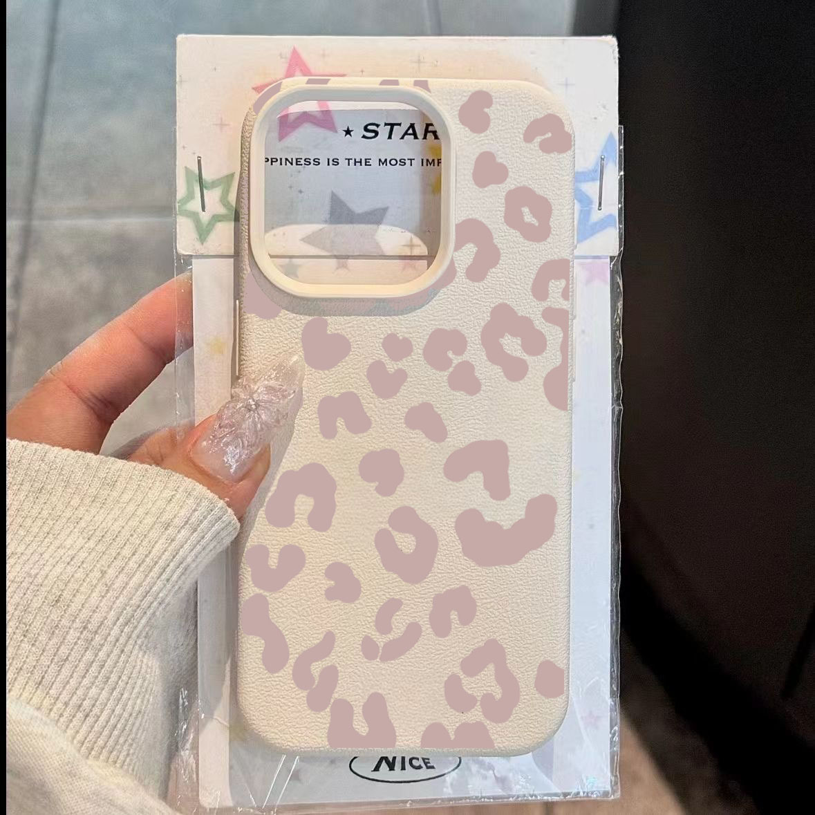 Pembe Leopar Baskı Lichee Dese - Phone Cases Leopard Print incelemesi ve fiyatı