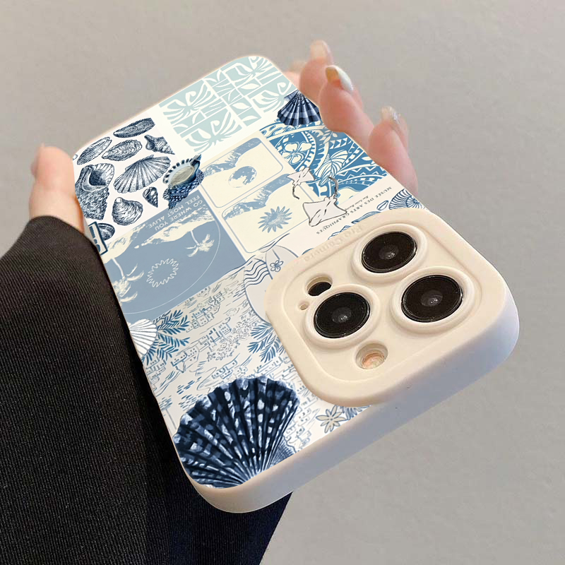 Okyanus Temalı Deniz Kabuğu ve - Phone Cases Blue incelemesi ve fiyatı