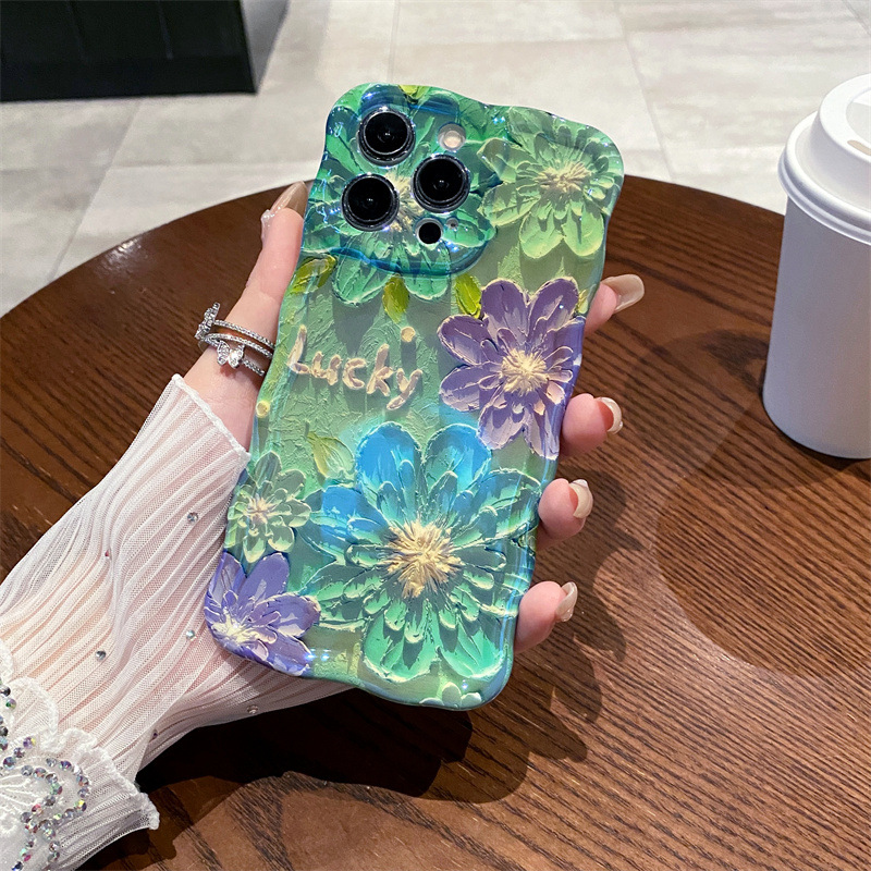 Retro Mavi Işıklı Yağlı Boya Ç - Phone Cases Blue incelemesi ve fiyatı