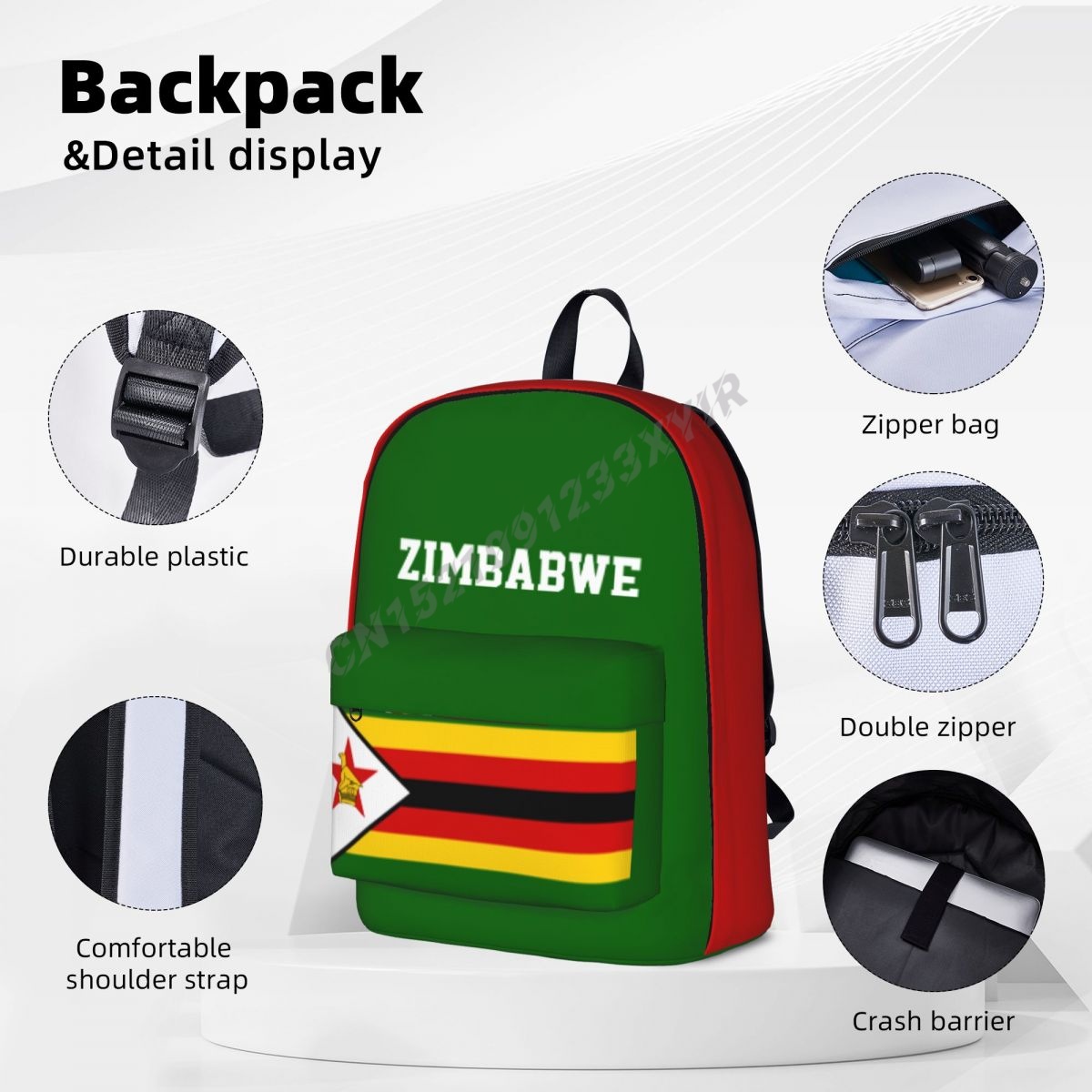 Unisex Sırt Çantası Zimbabve B - Phone Cases Zimbabwe incelemesi ve fiyatı