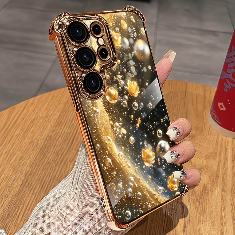 Premium Altın Çiçekli telefon  - Phone Cases Quad Lock incelemesi ve fiyatı