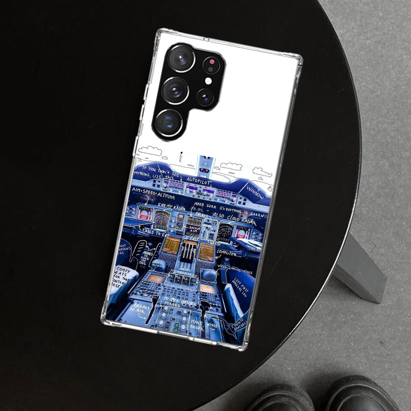Havacılık Uçak Pilot Kokpit Te - Phone Cases Aviation incelemesi ve fiyatı