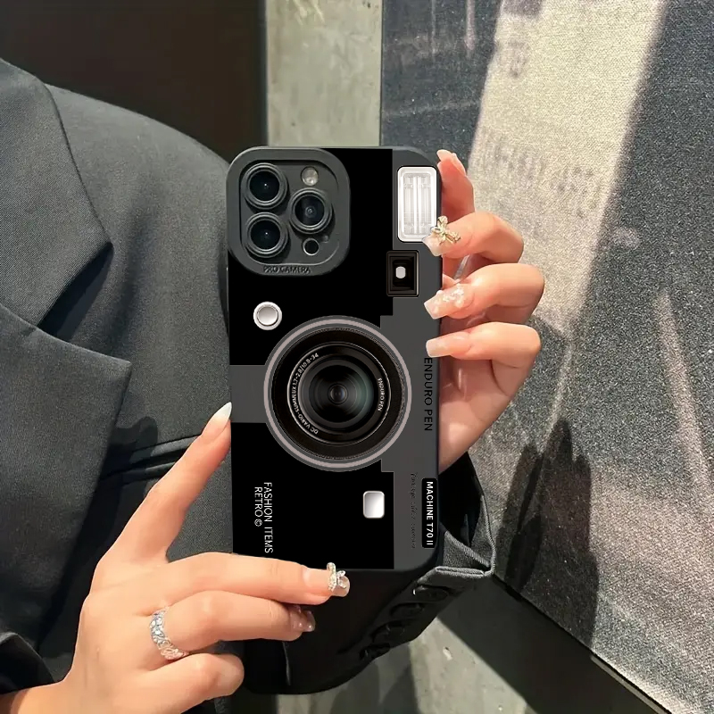 Vintage Kamera Desenli Silikon - Phone Cases With Camera Cover incelemesi ve fiyatı