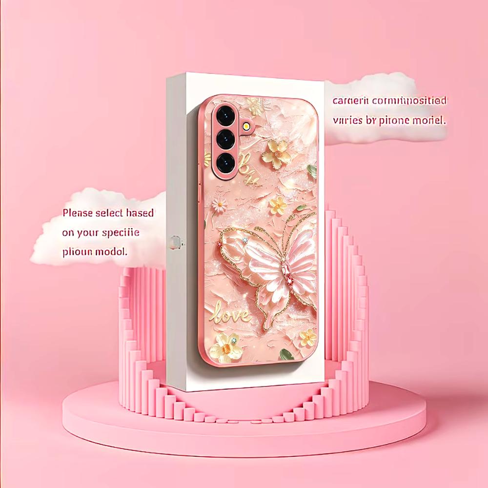 Pembe Simli Kelebek Desenli Mo - Phone Cases Quad Lock incelemesi ve fiyatı